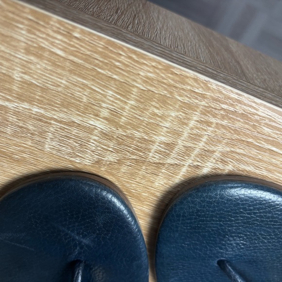 Tory Burch Emmy Demi Wedge Sandal Size 11 Navy Blue - Picture 5 of 10